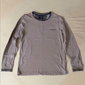 Ted Baker Men's Taupe Long Sleeve Tee